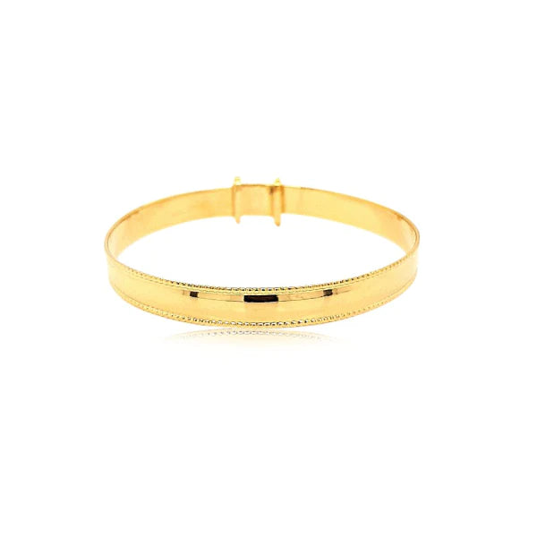 Sterling Silver Childs Gold Plated Expanding Bracelet #