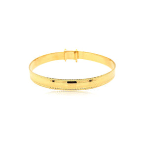 Sterling Silver Childs Gold Plated Expanding Bracelet #