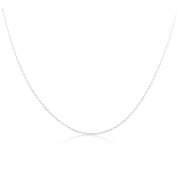 Sterling Silver Round Cable Chain 50cm #