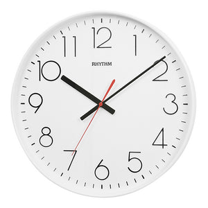 Rhythm Wall Clock 3D Numerals White # 24111