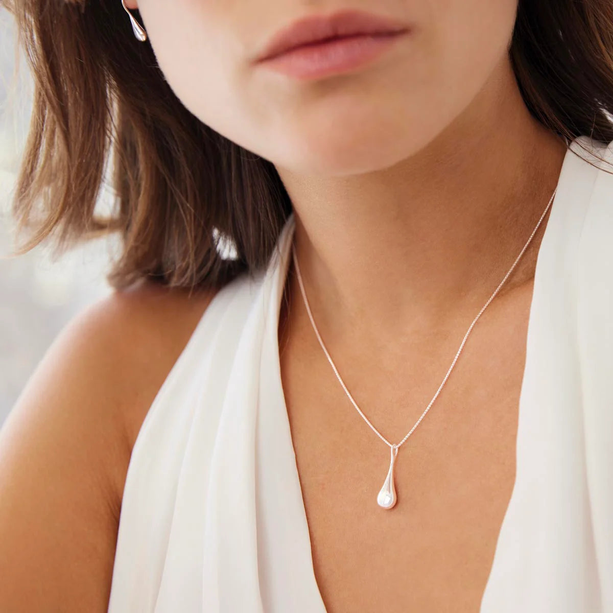 Najo My Silent Tears Necklace Silver #24898