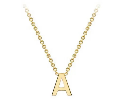 9ct Yellow Gold Initial 'A' Pendant #23850
