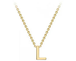 9ct Yellow Gold Initial 'L' Pendant #23855