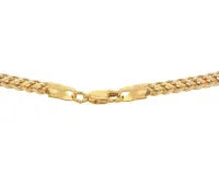 9ct Yellow Gold Square Spiga Chain 55cm #24933