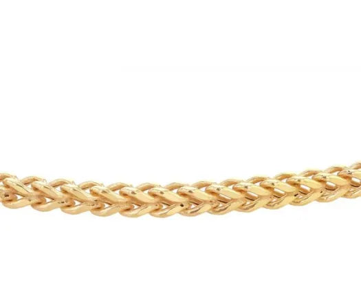9ct Yellow Gold Square Spiga Chain 55cm #24933