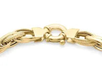 9ct Yellow Gold Chain Link Bracelet 18.5cm #