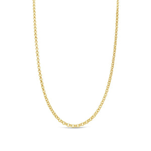9ct Yellow Gold Round Belcher Chain #