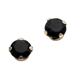 9ct Yellow Gold 5mm Sapphire Studs #24821