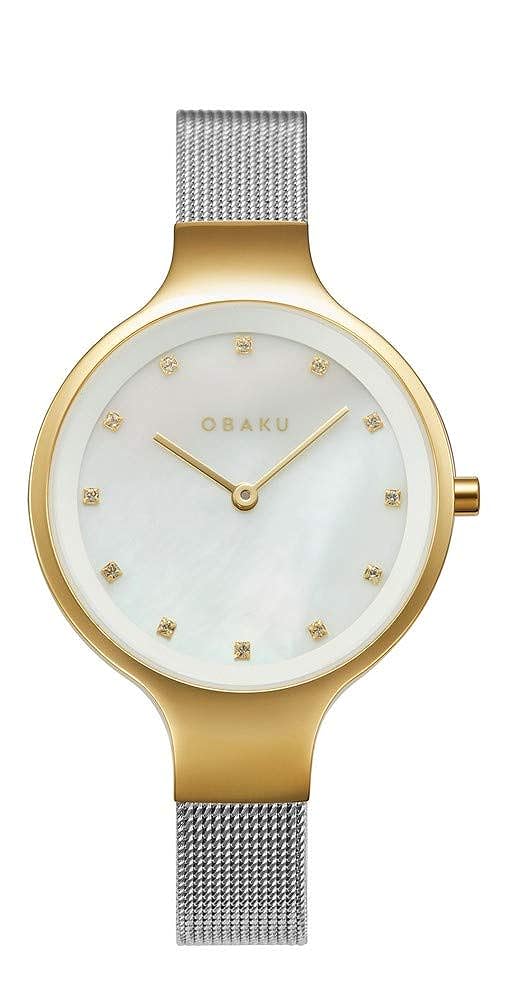 Obaku Analogue White Dial Ladies Watch #