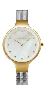 Obaku Analogue White Dial Ladies Watch #