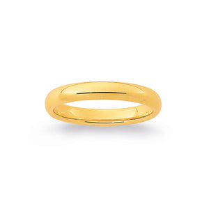18ct Yellow Gold 3mm Rounded Wedder #25477