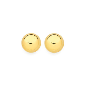9ct Yellow Gold 5mm Round Ball Studs #24818