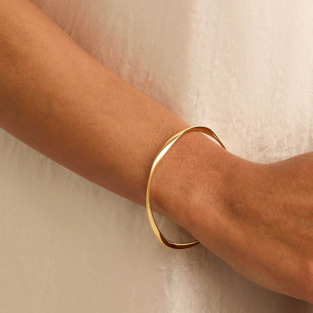 Najo Garden of Eden 14k Gold Plated Bangle #25340