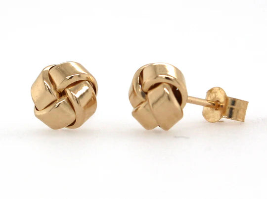 9ct Yellow Gold 4 Fold Knot Earrings #21511