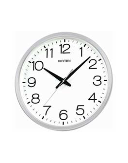 Rhythm Wall Clock Quartz White  #24420