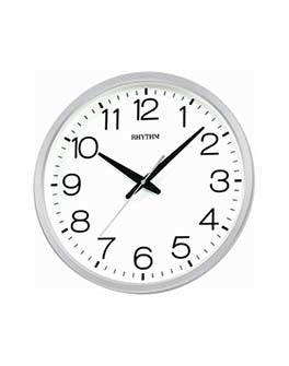 Rhythm Wall Clock Quartz White  #25314