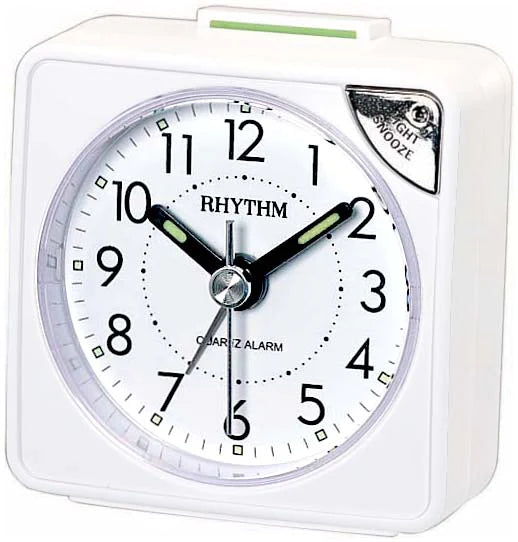 Rhythm Alarm Clock White #