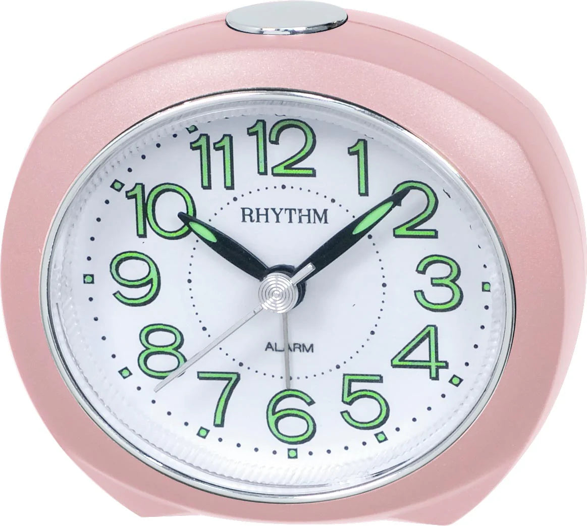 Rhythm Alarm Clock Pink Plastic Case #