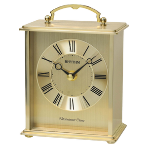 Rhythm Brass Finish Carriage Clock #24435