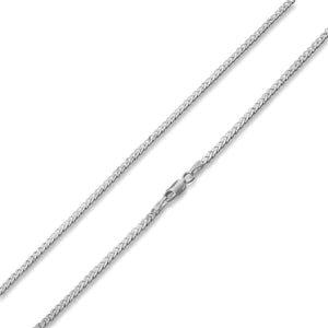 Sterling Silver Diamond Cut Curb Link Chain #24280