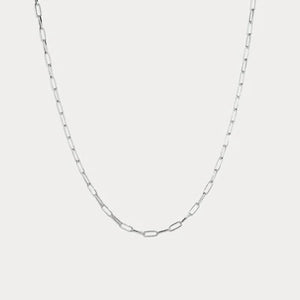 Sterling Silver Silver Small Paperclip Chain Pendant # 24299