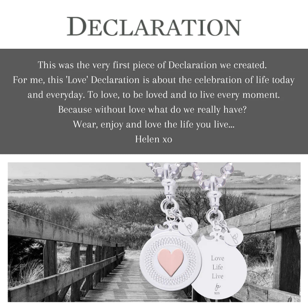 Sterling Silver Declaration LOVE Bracelet #23387