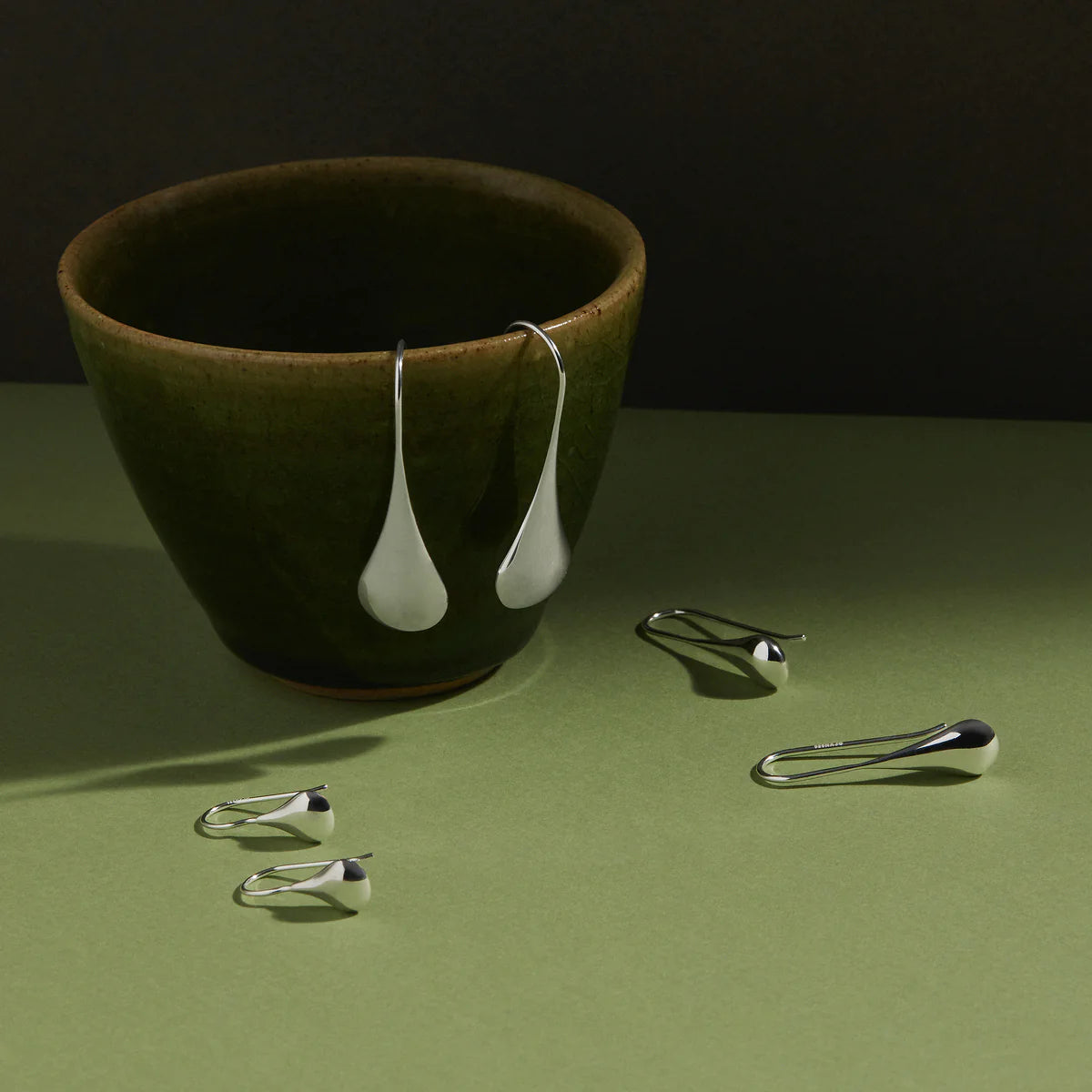 Najo My Silent Tears Sterling Silver Earrings #25527 #25528