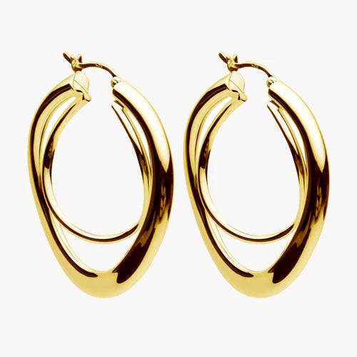 Najo Strudel Hoop Yellow Gold Plated #24570 #24530#24536