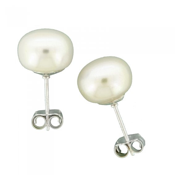 14ct Yellow Gold Fresh Water Pearl Earrings #24600