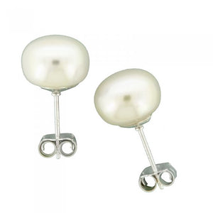 14ct Yellow Gold Fresh Water Pearl Earrings #24600