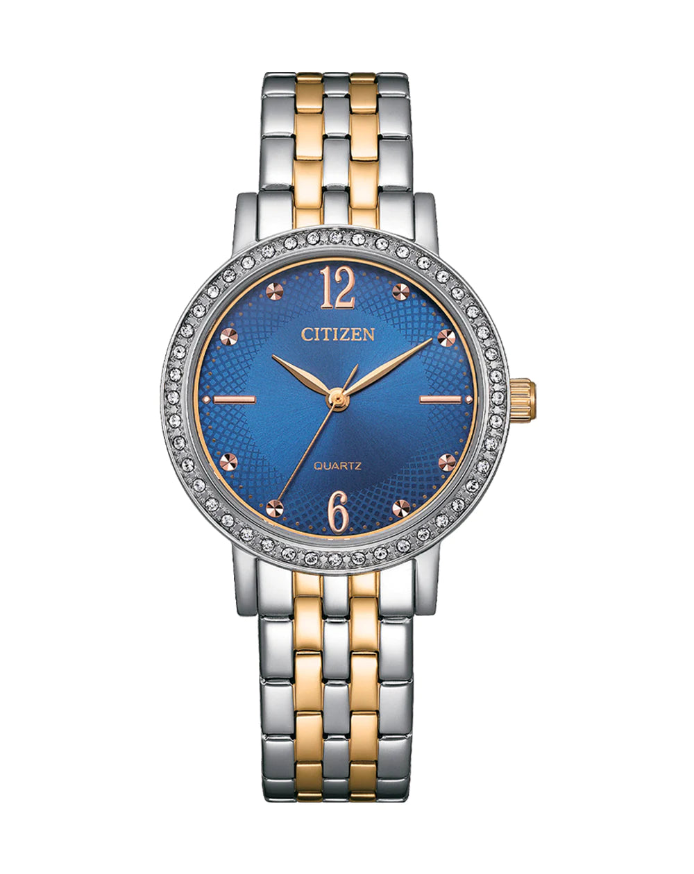 Citizen Quartz Ladies Blue Dial Dress Watch #