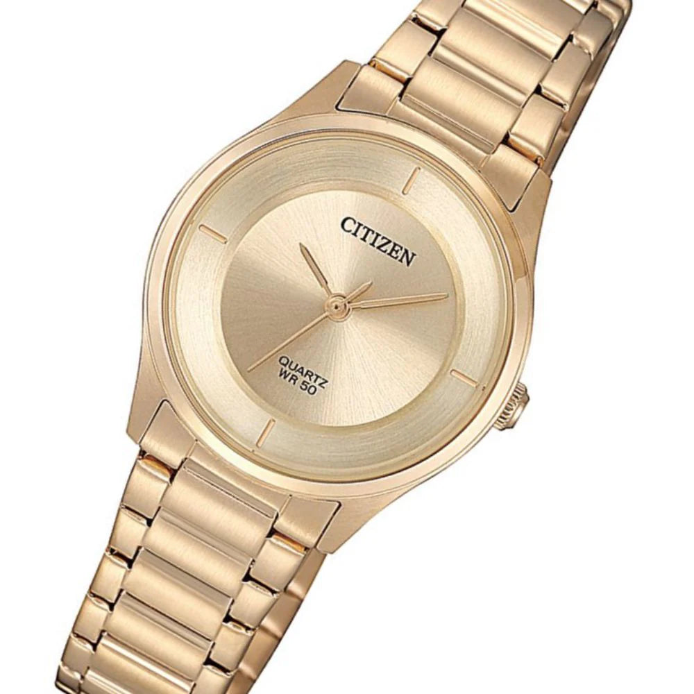 Citizen Ladies Rose Gold Stainless Steel Watch #21280