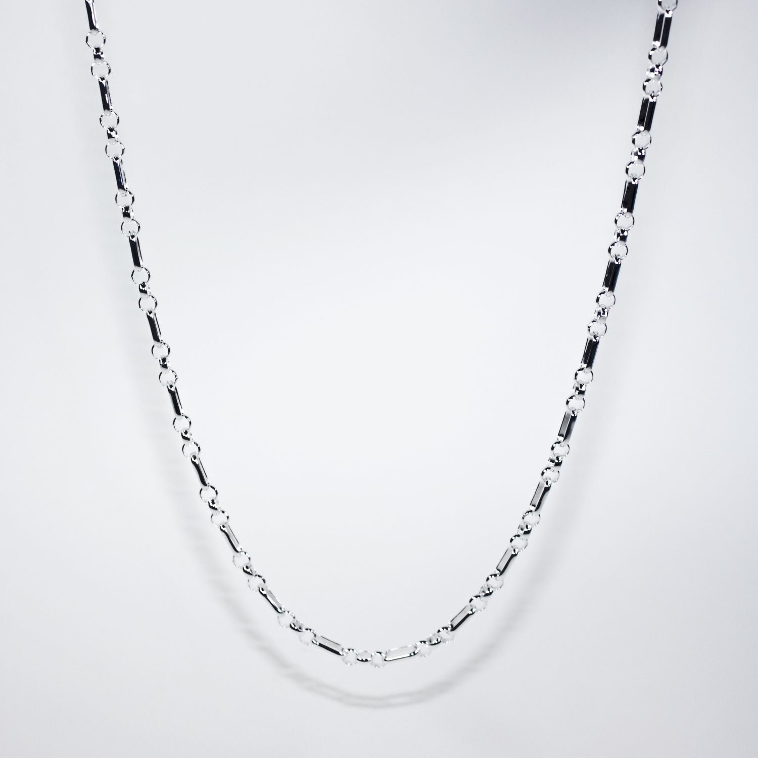 Sterling Silver 1/3 Figaro Belcher Chain #