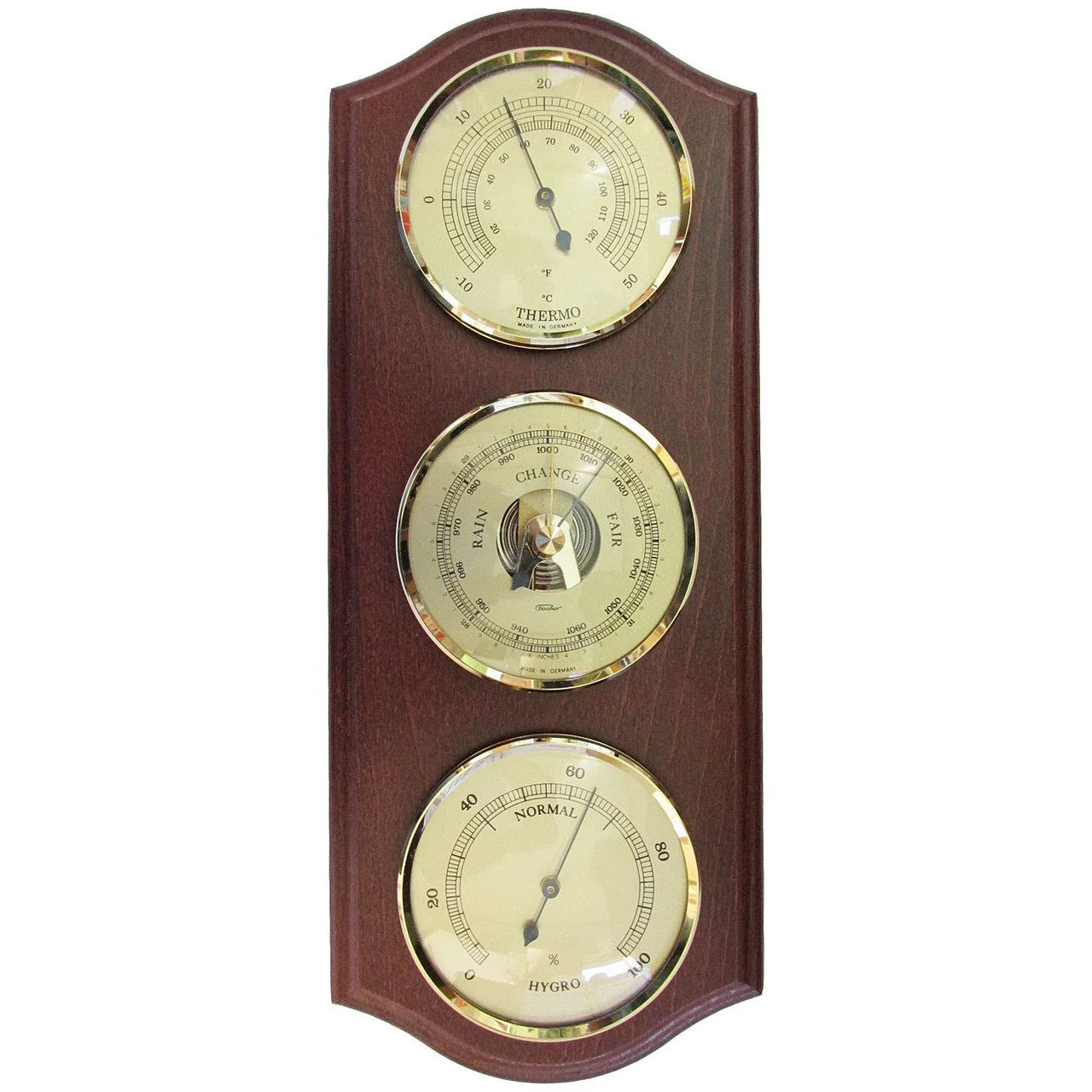 Fischer Weather Station Wall Mounted Mahogany #