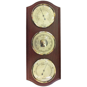 Fischer Weather Station Wall Mounted Mahogany #24685