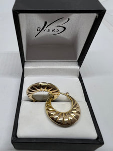 9ct Yellow Gold Drop Earrings #