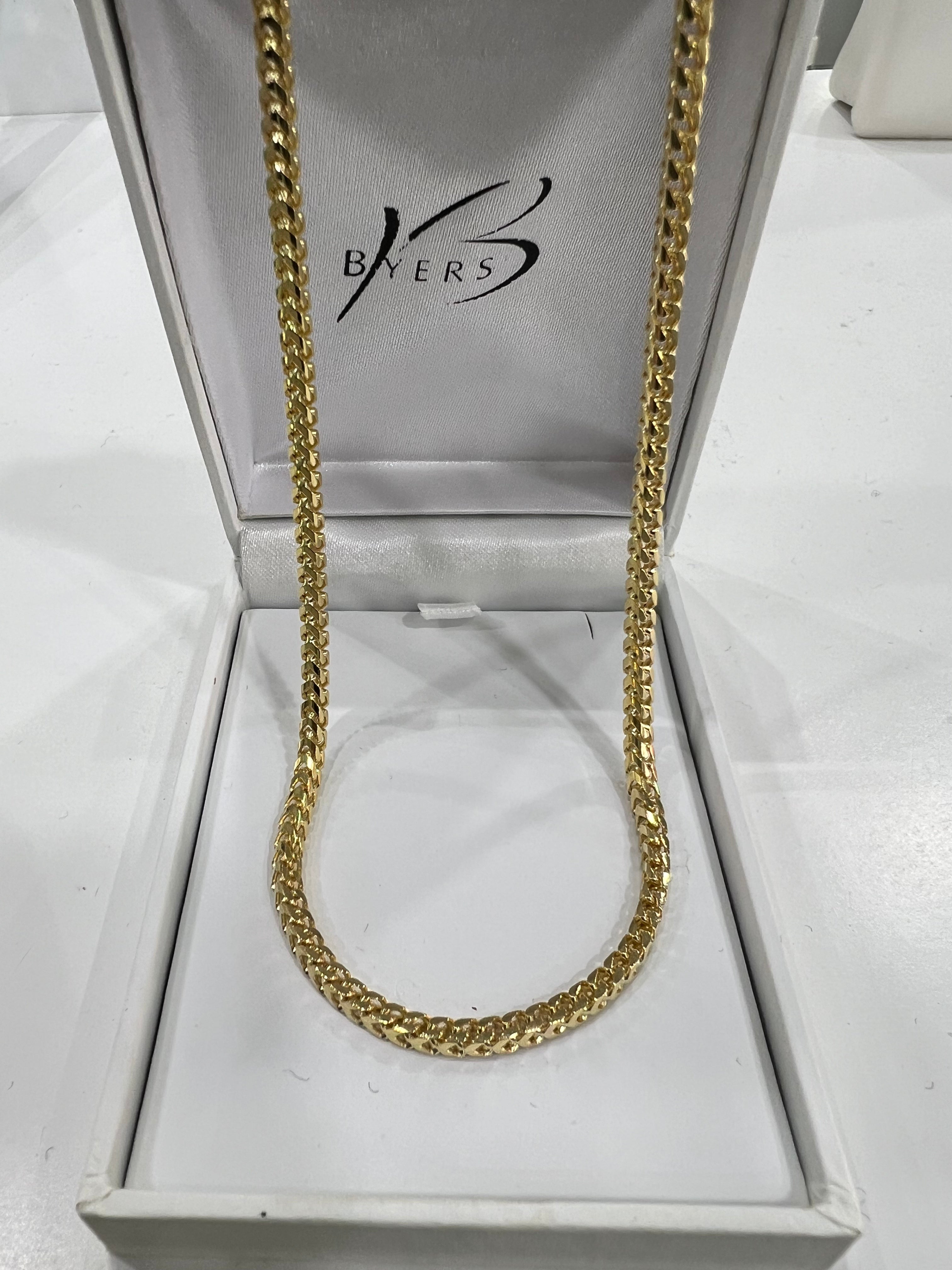 9ct Yellow Gold 45cm Franco Chain #24964