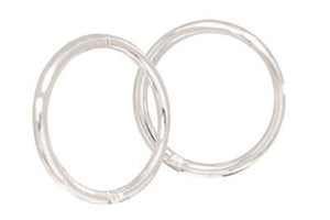 Sterling Silver 12mm Plain Sleeper Earrings #24878 #24879 #24880
