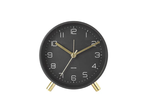 Karlsson Lofty Alarm Clock - Black #25467