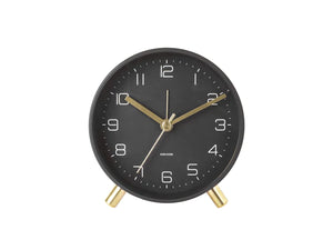 Karlsson Lofty Black Alarm Clock #23840