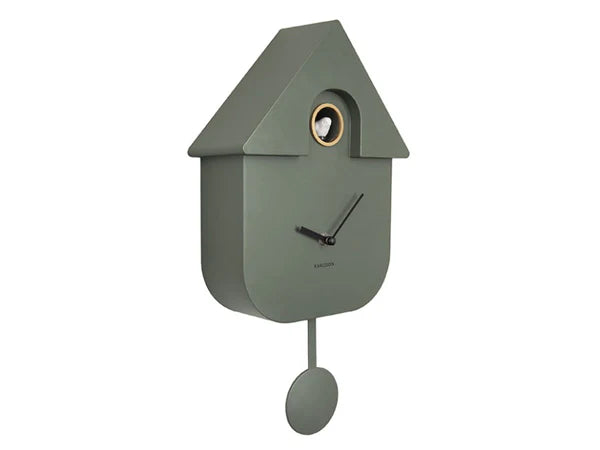 Karlsson Modern Cuckoo Clock - Jungle Green  #