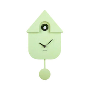 Karlsson Modern Cuckoo Clock - Soft Green #25459