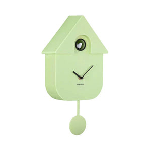 Karlsson Modern Cuckoo Clock - Soft Green #25459