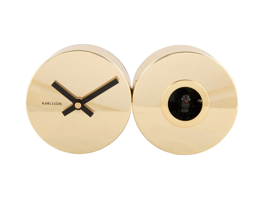 Karlsson Duo Cuckoo Clock - Gold  #25399