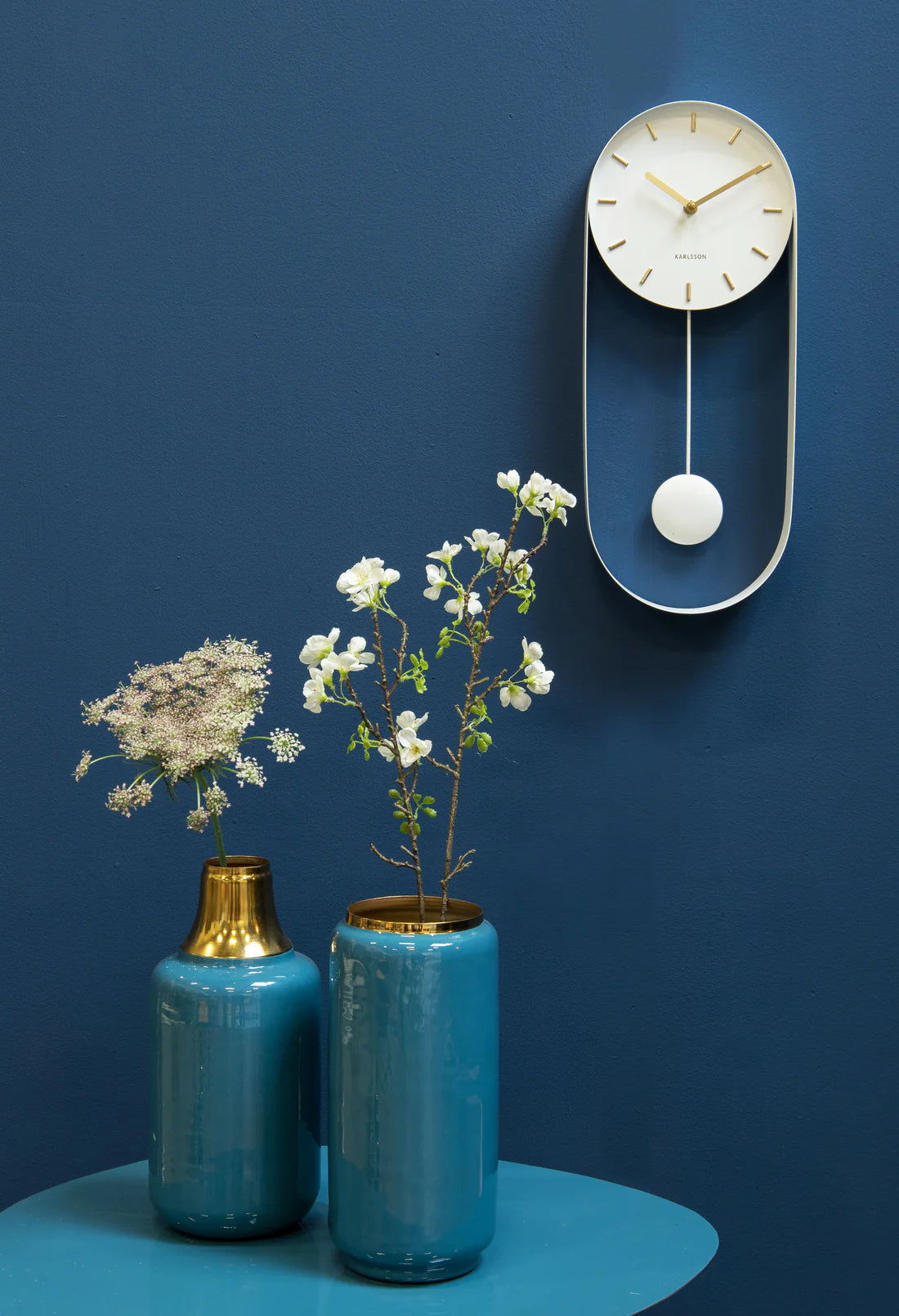Karlsson Charm Pendulum Clock - White #25276