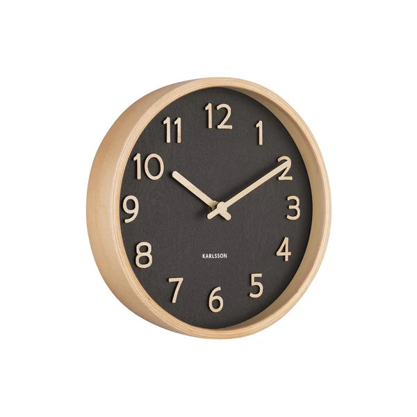 Karlsson Pure Wood Grain Wall - Small Black #