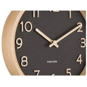 Karlsson Pure Wood Grain Wall - Small Black #