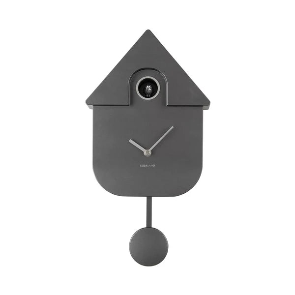 Karlsson Modern Cuckoo Clock - Metallic Dark Grey #25471