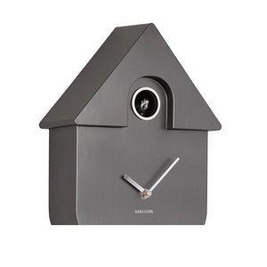 Karlsson Modern Cuckoo Clock - Metallic Dark Grey #25471