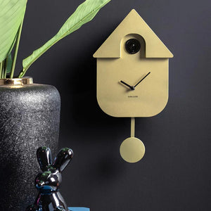Karlsson Modern Cuckoo Clock - Metallic Gold #25470